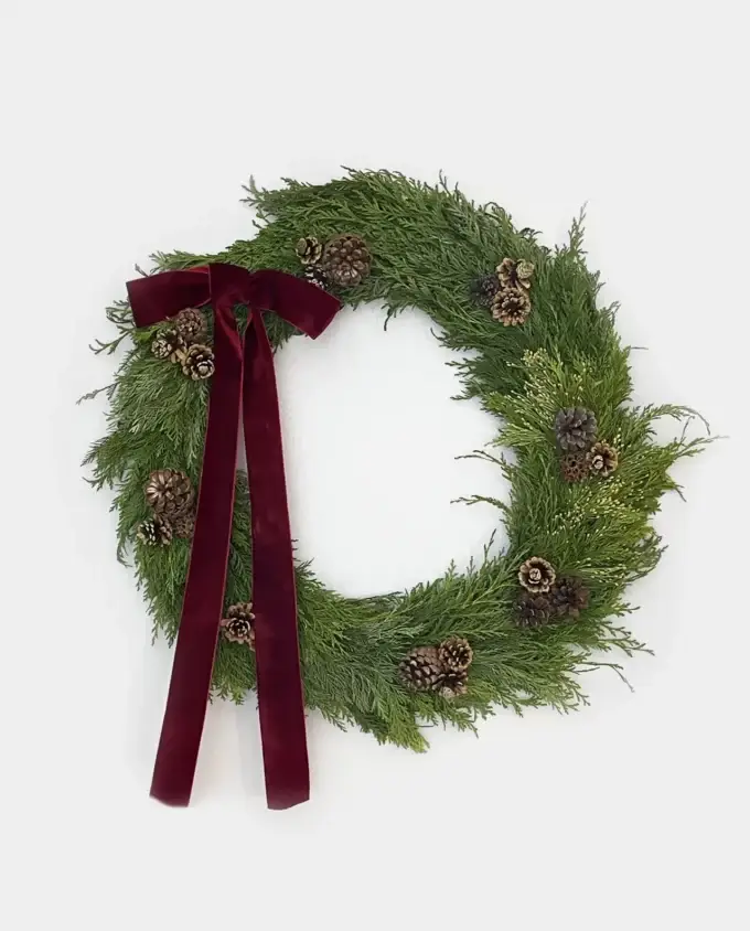 cedar-pinecone-burgundy-ribbon-large