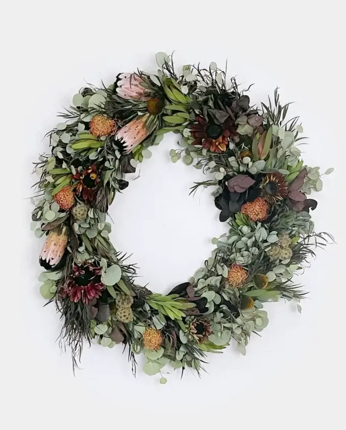 eucalyptus-protea-wreath